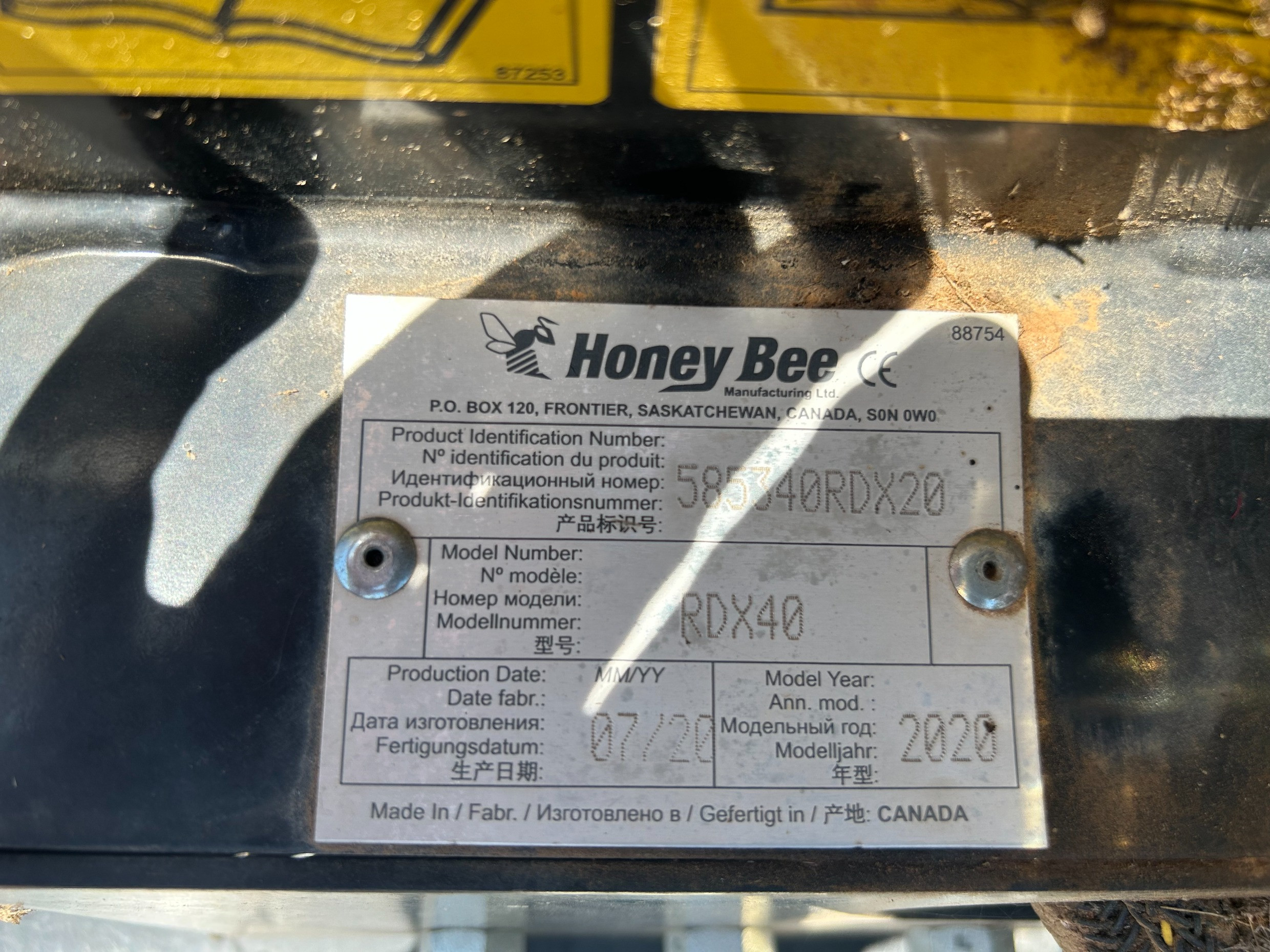 2020 Honey Bee Other PKS-585340RDX20